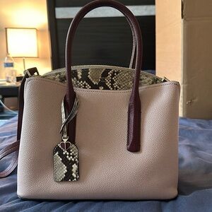 Pink Snake skin Crossbody Top Handle Kate Spade bag